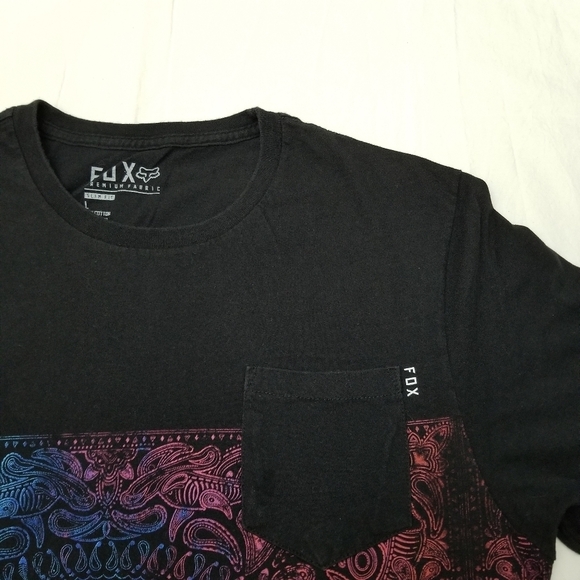 Fox Racing Men's Slim Fit Black Graphic Casual Cycling Shortsleeve T-Shirt, L - Picture 6 of 6